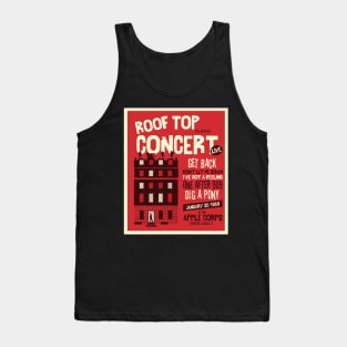 Roof top concert red Tank Top